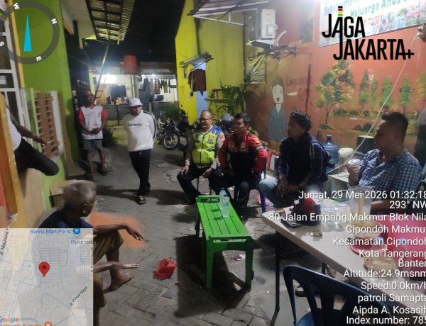 Polsek Cipondoh Tingkatkan Keamanan Lewat Patroli Cipta Kondisi
